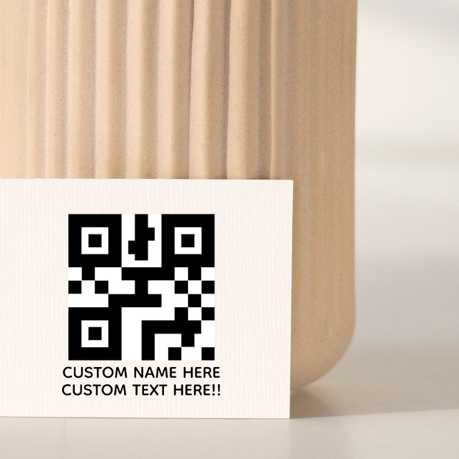 Make Your Own Small Custom Logo/QR Text Rubber Stamp (Creator Uploaded)