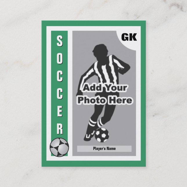 Make Your Own Soccer Card (Front)
