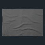 Make Your Own Solid Colour Blank Template Dark Gre Tea Towel<br><div class="desc">Custom Make Your Own Upload Add Your Monogram Initial Photo or Logo Text Name Elegant Modern Cute Kitchen & Dining / Table & Kitchen Linens/ Blank Template Trendy Dark Grey Solid Colour Kitchen Towel.</div>