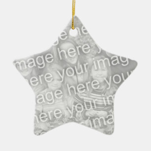 Make your own star shape Christmas photo ornament
