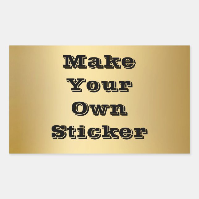 Make Your Own Sticker (Front)