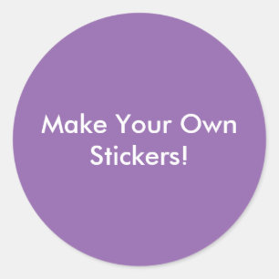 Make Your Own Stickers! Classic Round Sticker