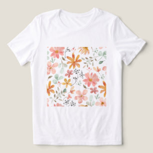Make your own T-shirt Artsy Flowers Upload image Tri-Blend Shirt