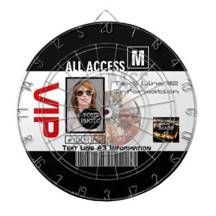 Make Your Own VIP Pass 8 ways to Personalise Dartboard