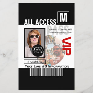 Make Your Own VIP Pass 8 ways to Personalise Flyer