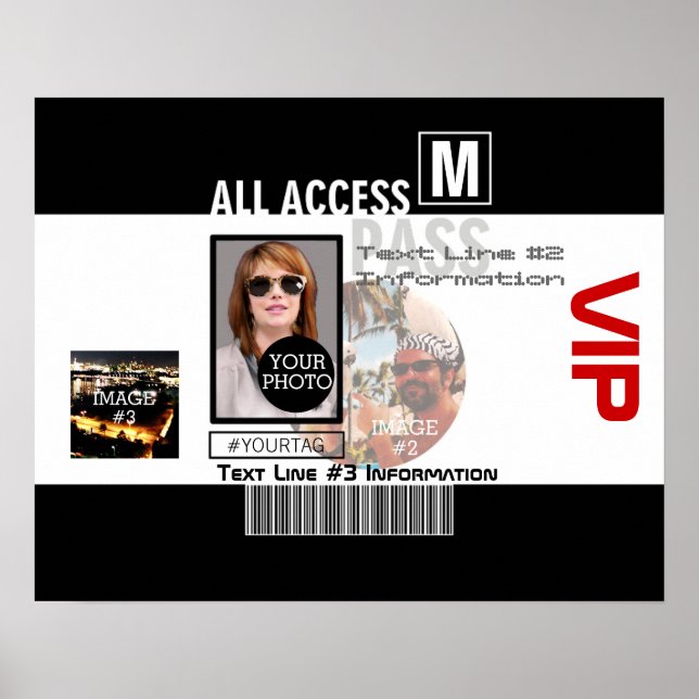 Make Your Own VIP Pass 8 ways to Personalise Poster (Front)