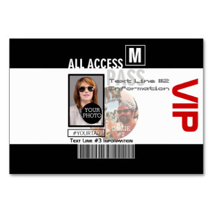 Make Your Own VIP Pass 8 ways to Personalise Table Number
