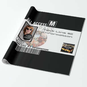 Make Your Own VIP Pass 8 ways to Personalise Wrapping Paper