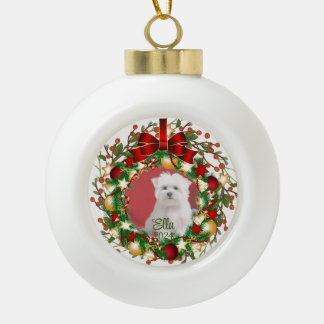 Make your unique ceramic ball christmas ornament