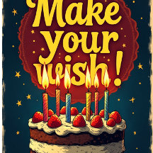 Make Your Wish Funny Birthday Cards WISH DENIED!