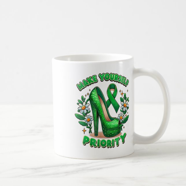 Make Yourself Priority Queen Mental Health Awarene Coffee Mug (Right)