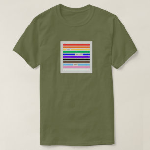 Make Yourself Proud Rainbow Redaction Pride 2026 T-Shirt