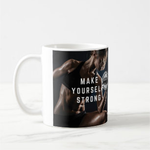 Make Yourself STRONG. Women's Workout Motivational Coffee Mug