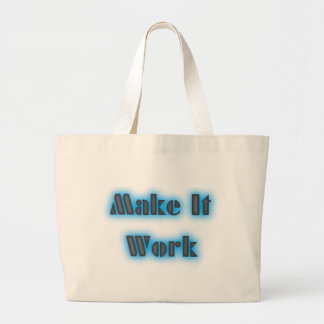 makeiworkBLUE3BIGGER Large Tote Bag