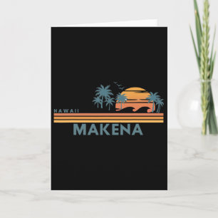 Makena Beach Hawaii Summer Vacation Vintage 70's Card