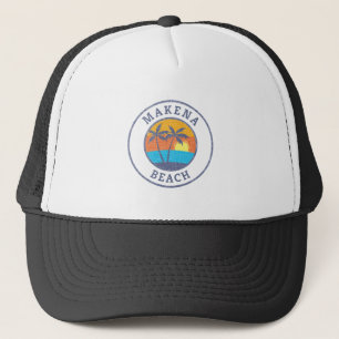 Makena Beach, Maui Faded Classic Style Trucker Hat