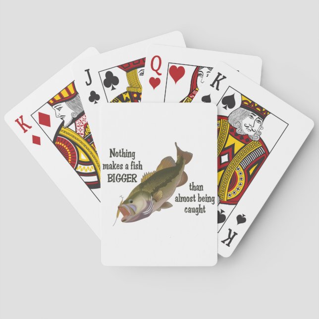 Makes a fish Bigger Playing Cards (Back)