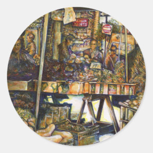 Makes Creativity Glimmer All the Brighter Classic Round Sticker