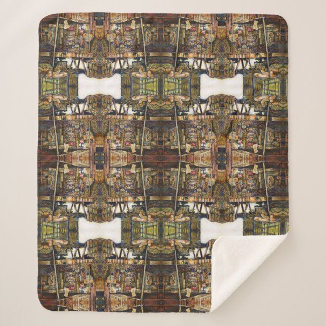 Makes Creativity Glimmer All the Brighter Sherpa Blanket (Front)