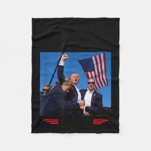 Makes Me Stronger Trump 2024 Fleece Blanket