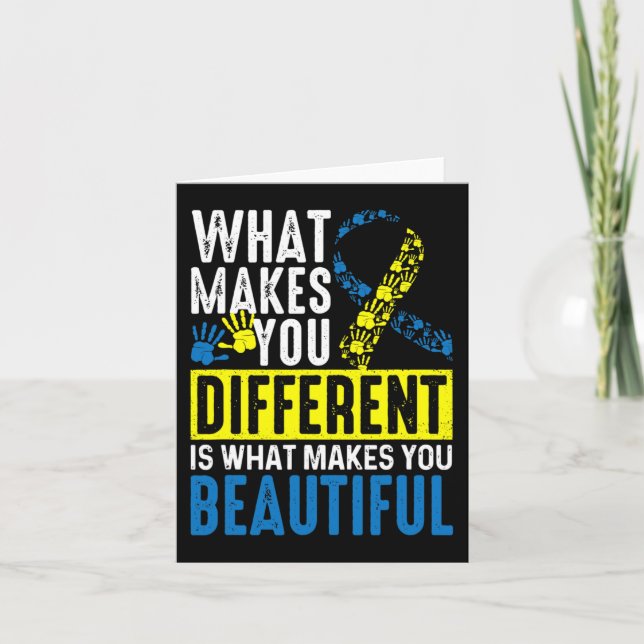 Makes You Different Is What Makes You Beautiful  Card (Front)