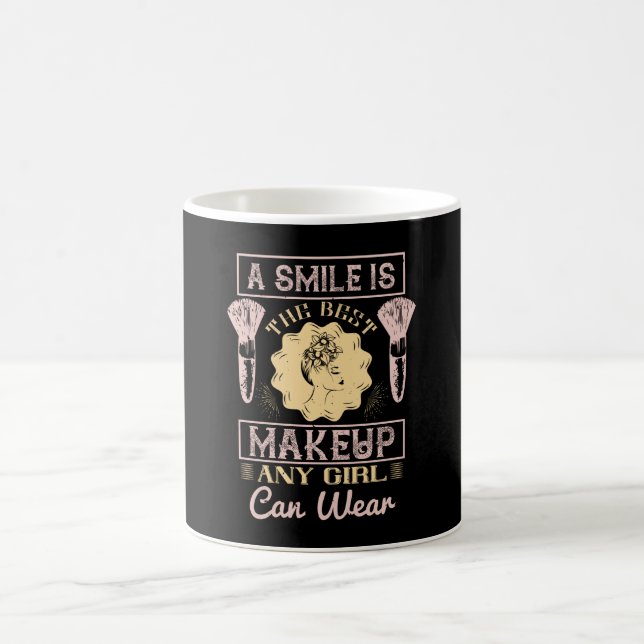 Makeup - A Smile Is The Best Make-up Coffee Mug (Center)