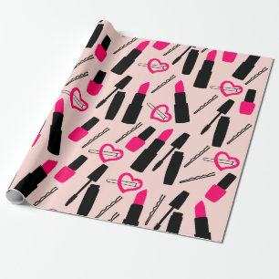 Makeup Accessories Wrapping Paper