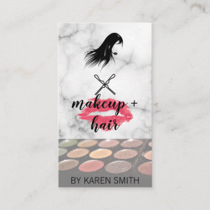 Makeup and Hair Beautician Stylist Business Card