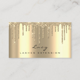 Makeup Appointment Card Lashes Glitter Drips Lux