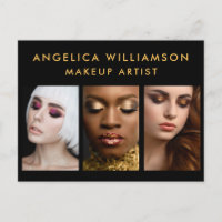 Makeup Artist 3 Photo Gold Business