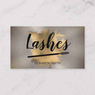 Makeup Artist Appointment Card Metallic