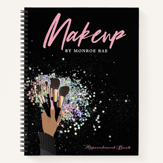Makeup artist appointment log or business notebook (Front)