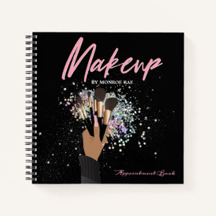 Makeup artist appointment log or information notebook