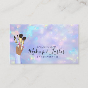 Makeup Artist Beautician Mua Beauty Salon Opal Business Card