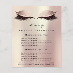 Makeup Artist Beauty Lash Blush Price List 2 Page