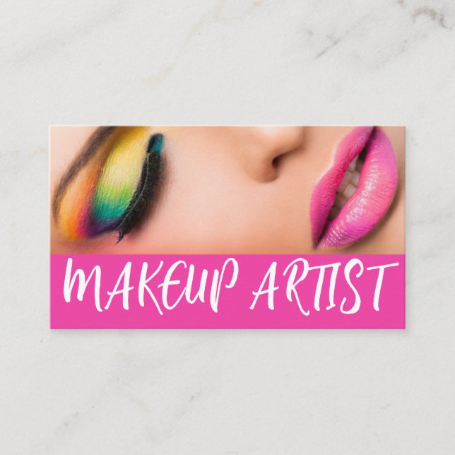Makeup Artist  Beauty Salon  Business Card (Front)