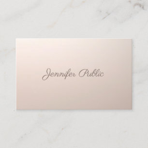 Makeup Artist Beauty Salon Calligraphy Script Chic Business Card