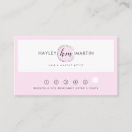 Makeup Artist / Beauty Salon Custom Logo - Loyalty Card