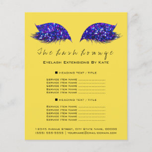Makeup Artist Beauty Salon Flyer IndygoBlue Yellow