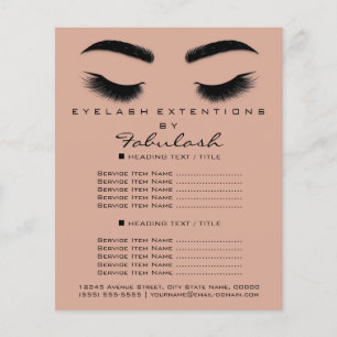 Makeup Artist Beauty Salon Flyer SPA Black Rose