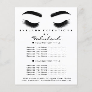 Makeup Artist Beauty Salon Flyer SPA Black White