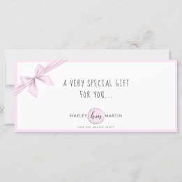 Makeup Artist Beauty Salon Gift Certificate Card