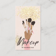 Makeup Artist Beauty Salon Glam Pink Gold Cream