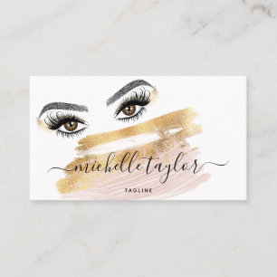 Makeup artist Beauty Salon Lash Extension Feather  Business Card
