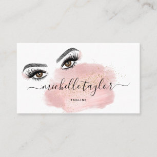 Makeup artist Beauty Salon Lash Extension Feather Business Card