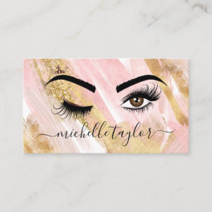 Makeup artist Beauty Salon Lash Extension wink eye Business Card