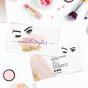 Makeup artist Beauty Salon Lash Extension wink eye Business Card