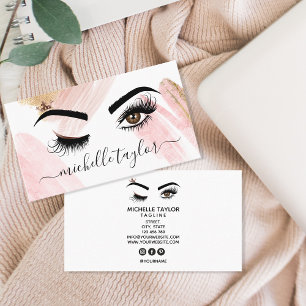 Makeup artist Beauty Salon Lash Extension wink eye Business Card