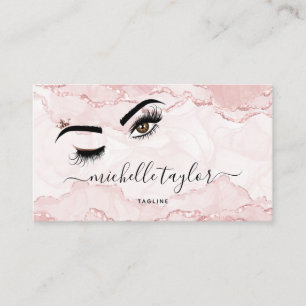 Makeup artist Beauty Salon Lash Extension wink eye Business Card