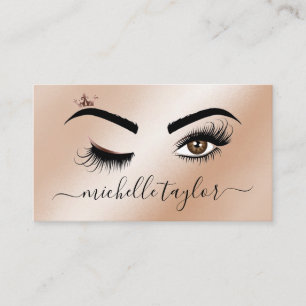 Makeup artist Beauty Salon Lash Extension wink eye Business Card